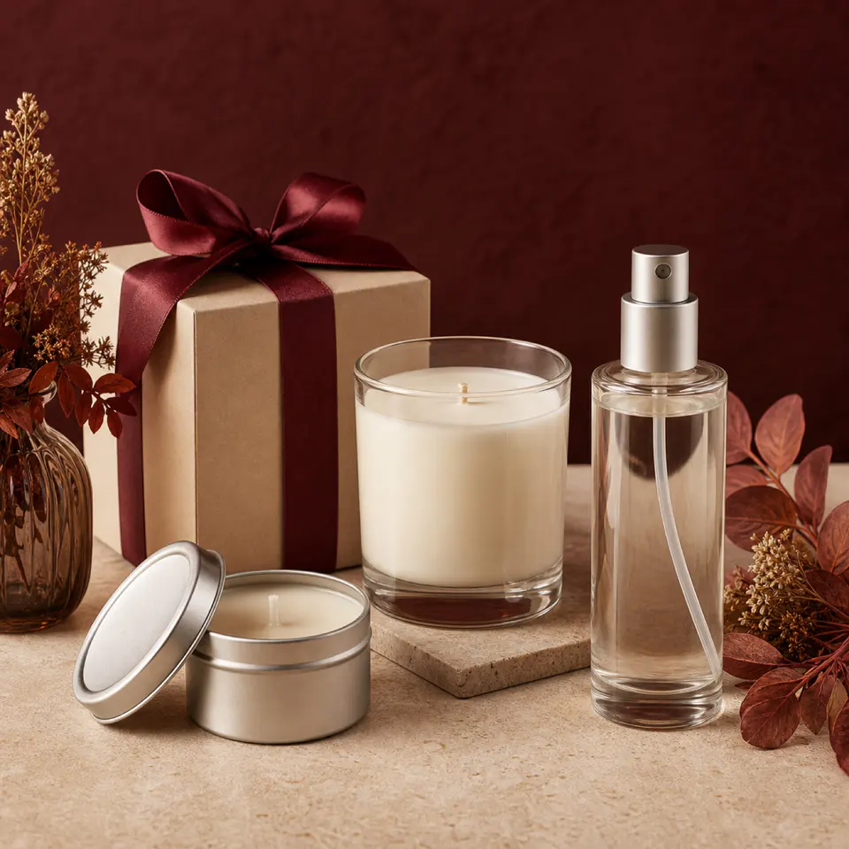 Candle and room spray gift set direction