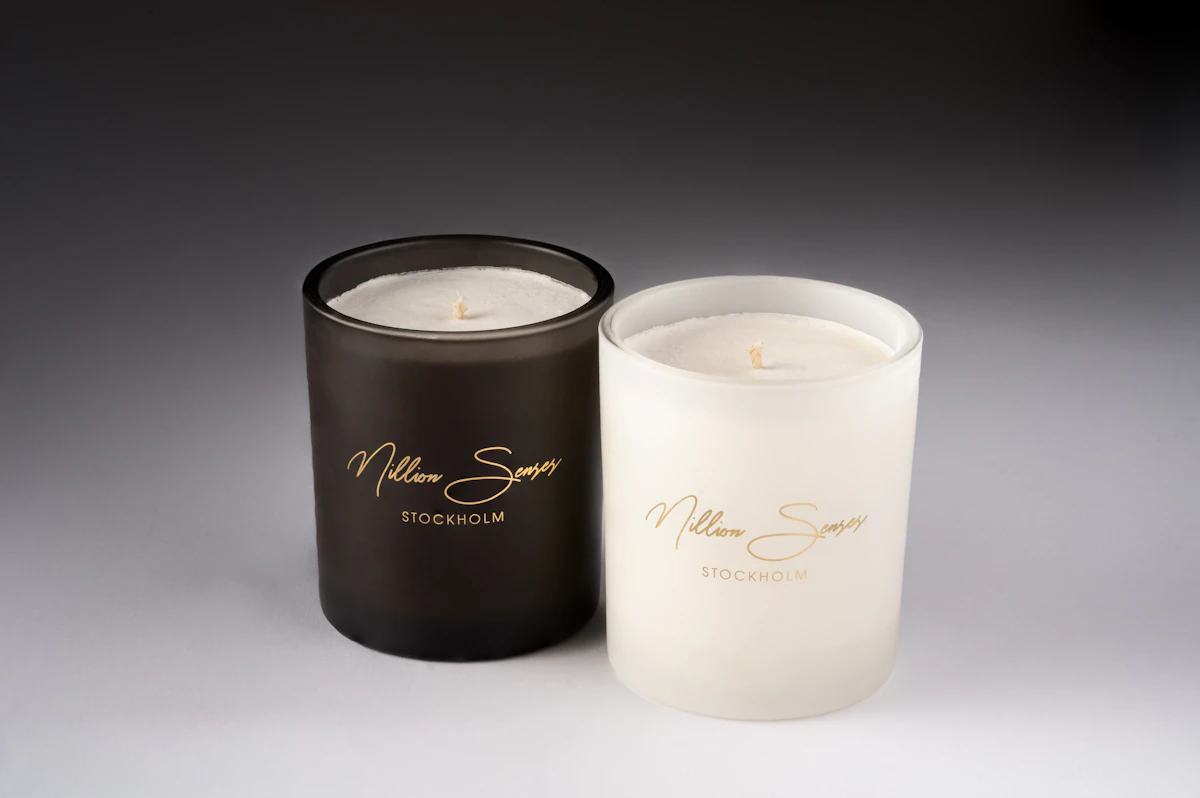 Glass scented candle assortment